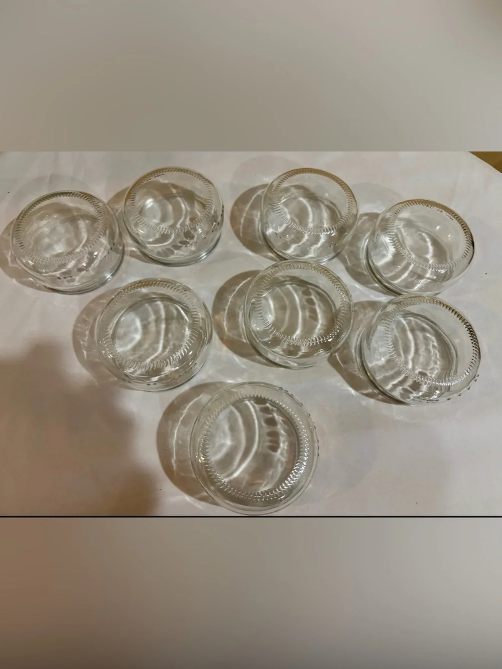 Clear Glasses For Dessert, Yogurt, Pudding . Set Of 8